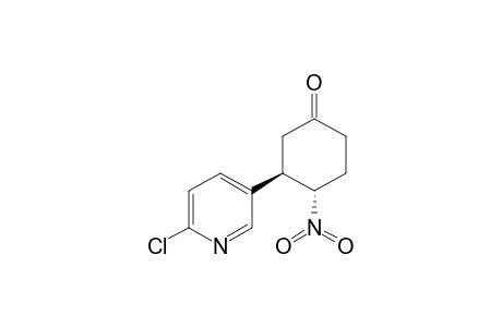 (+-)-1-.alpha.-Nitro-2.beta.-[3-(6-Chloropyridyl)]cyclohexane-4-one