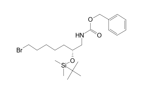 (R)-(-)-Benzyl N-[7-bromo-2-(tert-butyldimethylsilyloxy)heptyl]carbamate
