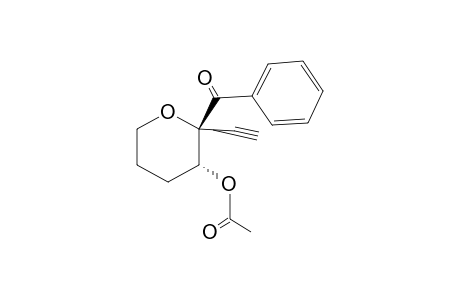 (2R*,3R*)-3-Acetoxy-2-(2-benzoyl)ethynyltetrahydropyran