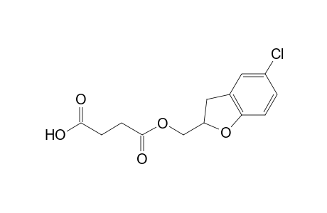 (+-)-Mono-(5-chloro-2,3-dihyro-1-benzofuran-2-methyl)butane-1-oate 4-oic acid