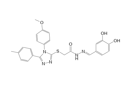N'-[(E)-(3,4-dihydroxyphenyl)methylidene]-2-{[4-(4-methoxyphenyl)-5-(4-methylphenyl)-4H-1,2,4-triazol-3-yl]sulfanyl}acetohydrazide