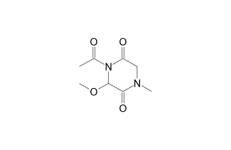4-Acetyl-1-methyl-3-methoxypiperazine-2,5-dione