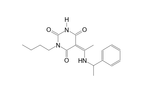 (5Z)-1-butyl-5-{1-[(1-phenylethyl)amino]ethylidene}-2,4,6(1H,3H,5H)-pyrimidinetrione