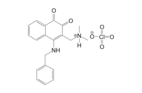 {[4-(Benzylamino)-1,2-dihydro-1,2-dioxonapht-3-yl)methyl]dimethylammonium}-perchlorate