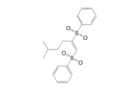 [(E)-2-(benzenesulfonyl)-5-methyl-hex-1-enyl]sulfonylbenzene