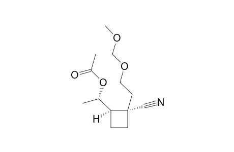 (1R,2S,5R)-2-(1-Acetoxyethyl)-1-cyano-1-[2-(methoxymethoxy)ethyl]cyclobutane