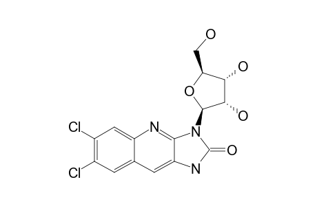 6,7-DICHLORO-3-(BETA-D-RIBOFURANOSYL)-IMIDAZO-[4,5-B]-QUINOLIN-2-ONE