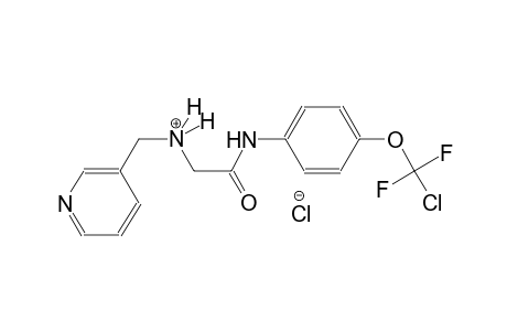 3-pyridinemethanaminium, N-[2-[[4-(chlorodifluoromethoxy)phenyl]amino]-2-oxoethyl]-, chloride