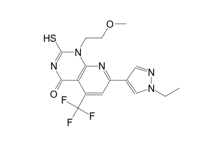 pyrido[2,3-d]pyrimidin-4(1H)-one, 7-(1-ethyl-1H-pyrazol-4-yl)-2-mercapto-1-(2-methoxyethyl)-5-(trifluoromethyl)-