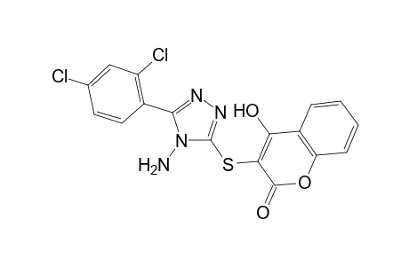 3-((4-Amino-5-(2,4-dichlorophenyl)-4H-1,2,4-triazol-3-yl) thio)-4-hydroxy-2H-chromen-2-one
