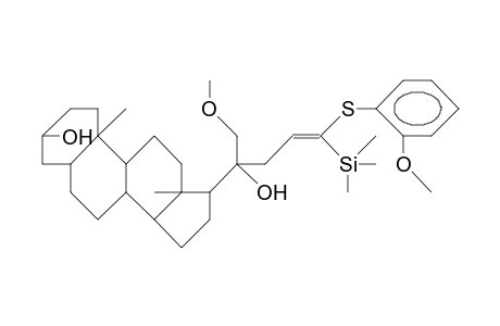 (3.beta.,20S,23Z)-3,20-Dihydroxy-21-methoxy-24-U(2-methoxy-phenyl)thioe-24-(trimethylsilyl)-5.beta.-chol-23-ene