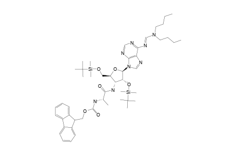 #12A;6-N-[(DI-N-BUTYLAMINO)-METHYLENE]-2',5'-BIS-O-(TERT.-BUTYLDIMETHYLSILYL)-3'-[N-(9-FLUORENYL)-METHOXYCARBONYL-L-ALANYLAMINO]-3'-DEOXY-BETA-D-ADENOSINE