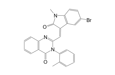 4(3H)-quinazolinone, 2-[(Z)-(5-bromo-1,2-dihydro-1-methyl-2-oxo-3H-indol-3-ylidene)methyl]-3-(2-methylphenyl)-