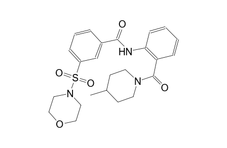 benzamide, N-[2-[(4-methyl-1-piperidinyl)carbonyl]phenyl]-3-(4-morpholinylsulfonyl)-