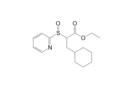 Ethyl 3-cyclohexyl-2-(pyrid-2'-sulfinyl)propanoate