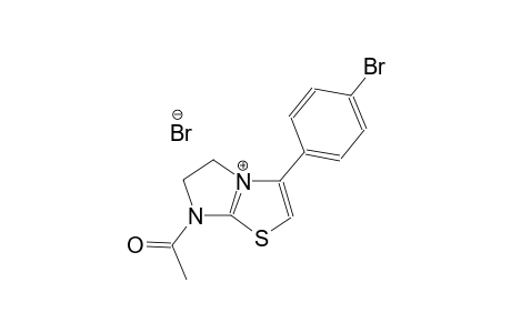 7-acetyl-3-(4-bromophenyl)-5H,6H,7H-imidazo[2,1-b][1,3]thiazol-4-ium bromide