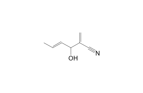 (E)-2-methylidene-3-oxidanyl-hex-4-enenitrile