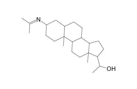 Pregnan-20-ol, 3-[(1-methylethylidene)amino]-, (3.beta.)-