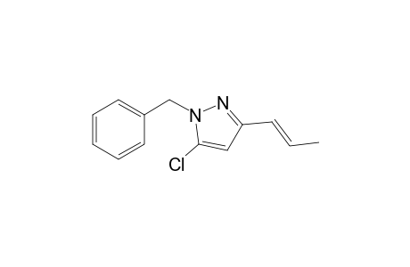 1-Benzyl-5-chloro-3-(prop-1-enyl)pyrazole