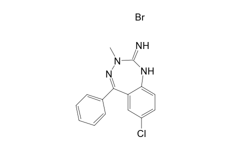 7-Chloro-3-methyl-5-phenyl-2-imino-1,3-dihydro-2H-1,3,4-benzotriazepine Hydrobromide