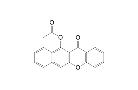 12H-Benzo[b]xanthen-12-one, 11-(acetyloxy)-