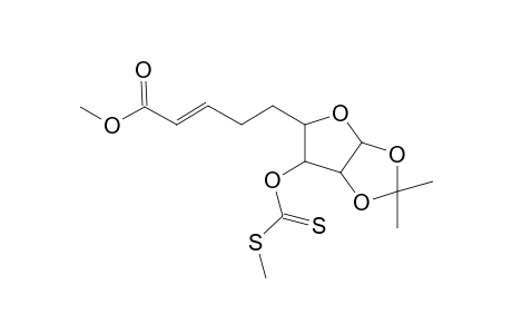 Methyl 5,6-Dideoxy-1,2-O-isopropylidene-3-O-(S-methylthiocarbonate)-.alpha.,D-xylo-nona-7-enofuranuronate