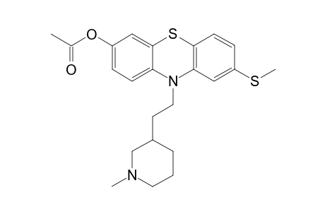 10-(2-(1-methyl-3-piperidinyl)ethyl]-2-(methylthio)-6-acetoxy-10H-phenothiazine