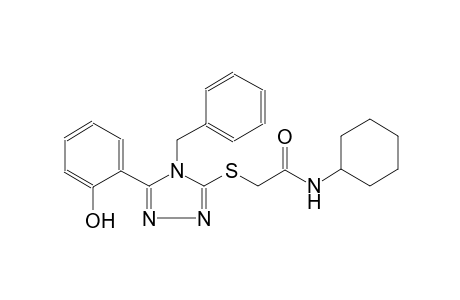 2-{[4-benzyl-5-(2-hydroxyphenyl)-4H-1,2,4-triazol-3-yl]sulfanyl}-N-cyclohexylacetamide