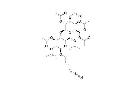 3-AZIDOPROPYL-4-O-(2,3,4,6-TETRA-O-ACETYL-BETA-D-GALACTOPYARNOSYL)-2,3,6-TRI-O-ACETYL-BETA-D-GLUCOPYRANOSIDE