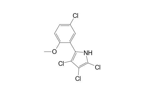 1H-Pyrrole, 2,3,4-trichloro-5-(5-chloro-2-methoxyphenyl)-