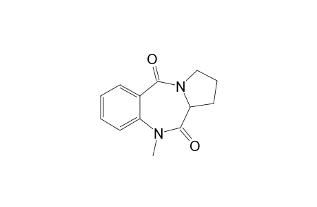 10-Methyl-2,3-dihydro-1H-benzo[e]pyrrolo[1,2-a]-(1,4)-diazepine-5,11(10H,11aH)-dione