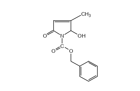 2-hydroxy-3-methyl-5-oxo-3-pyrroline-1-carboxylic acid, benzyl ester