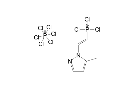 (E)-2-(5-METHYLPYRAZOLYL)-ETHENYL-TRICHLOROPHOSPHONIUM-HEXACHLOROPHOSPHORATE