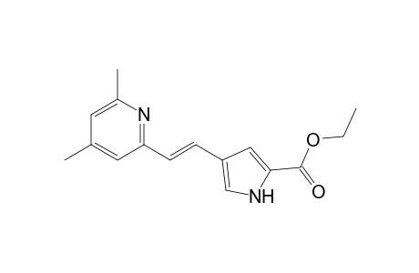 1-(4,6-dimethyl-2-pyridyl)-2-[5-(ethoxycarbonyl)-3-pyrrolyl]ethene