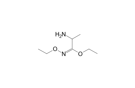 Ethyl 2-amino-N-ethoxypropionimidate