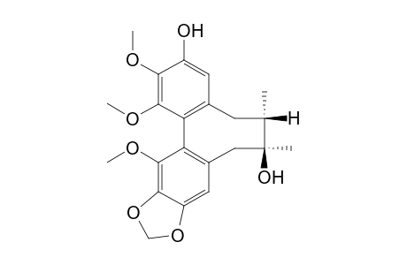 Met E [(7S,8S,R-biar)-6,7,8,9-tetrahydro-1,2,14-trimethoxy-12,13-methylenedioxy-7,8-dimethyl-3,7-dibebzo[a,c]cyclooctenediol]