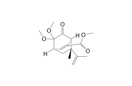 Methyl (1S*,4R*,7R*)-7-Isopropenyl-5,5-dimethoxy-7-methyl-6-oxobicyclo[2.2.2]oct-2-ene-2-carboxylate