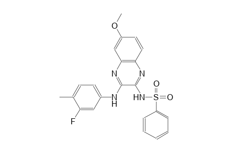benzenesulfonamide, N-[3-[(3-fluoro-4-methylphenyl)amino]-6-methoxy-2-quinoxalinyl]-