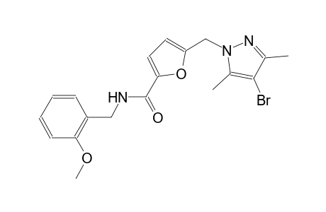 5-[(4-bromo-3,5-dimethyl-1H-pyrazol-1-yl)methyl]-N-(2-methoxybenzyl)-2-furamide