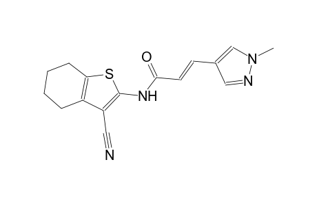 (2E)-N-(3-cyano-4,5,6,7-tetrahydro-1-benzothien-2-yl)-3-(1-methyl-1H-pyrazol-4-yl)-2-propenamide