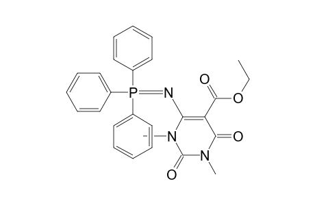 1,3-dimethyl-2,4-dioxo-6-(triphenylphosphoranylideneamino)-5-pyrimidinecarboxylic acid ethyl ester