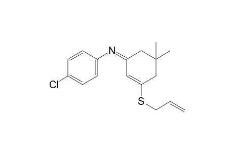 N-[3-(allylthio)-5,5-dimethyl-2-cyclohexen-1-ylidene]-p-chloroaniline
