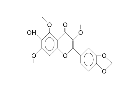 6-Hydroxy-3,5,7-trimethoxy-3',4'-methylenedioxy-flavone