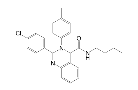 N-Butyl-2-(4-chlorophenyl)-3-p-tolyl-3,4-dihydro quinazoline-4-carboxamide