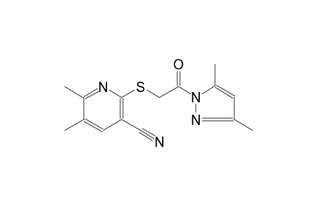 2-{[2-(3,5-dimethyl-1H-pyrazol-1-yl)-2-oxoethyl]sulfanyl}-5,6-dimethylnicotinonitrile