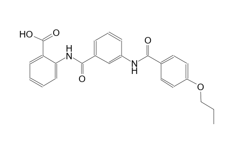 benzoic acid, 2-[[3-[(4-propoxybenzoyl)amino]benzoyl]amino]-