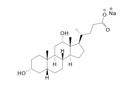 3α,12α-dihydroxy-5β-cholan-24-oic acid, monosodium salt