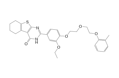 benzo[4,5]thieno[2,3-d]pyrimidin-4(3H)-one, 2-[3-ethoxy-4-[2-[2-(2-methylphenoxy)ethoxy]ethoxy]phenyl]-5,6,7,8-tetrahydro-