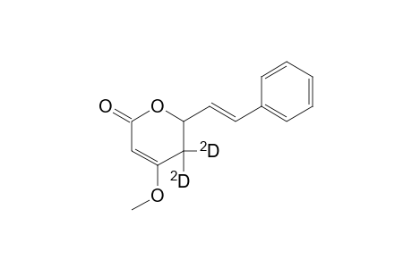 5,5-Dideuterio-4-methoxy-2-oxo-6-styryl-5,6-dihydro(2H)pyran or 5,5-D2-kawain