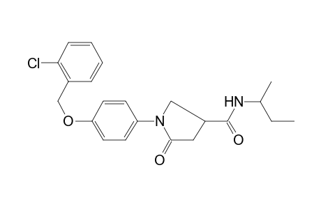 1-[4-(2-chlorobenzyl)oxyphenyl]-5-keto-N-sec-butyl-pyrrolidine-3-carboxamide